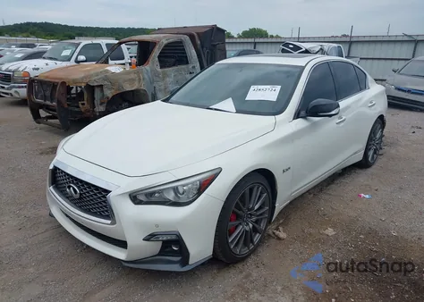 2019 Infiniti Q50 3.0T Red Sport 400 из США, поврежденный, VIN JN1FV7AP1KM760887